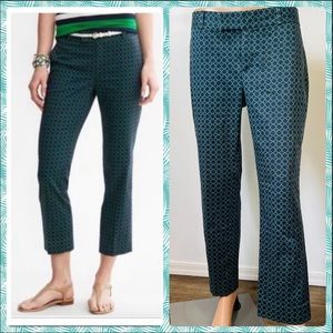 Banana Republic Cropped Hampton Pants Nvy/Grn